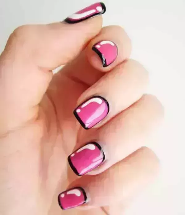 20 Lindos diseños de uñas de color rosa 2023