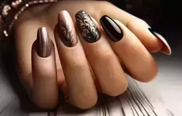 50 mejores ideas de diseño de uñas negras para manicuras con estilo