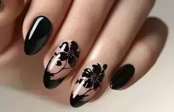 50 mejores ideas de diseño de uñas negras para manicuras con estilo