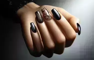50 mejores ideas de diseño de uñas negras para manicuras con estilo