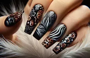 50 mejores ideas de diseño de uñas negras para manicuras con estilo