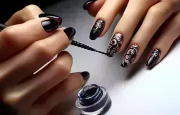 50 mejores ideas de diseño de uñas negras para manicuras con estilo