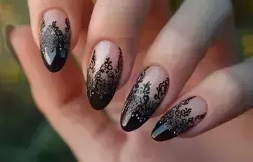 50 mejores ideas de diseño de uñas negras para manicuras con estilo