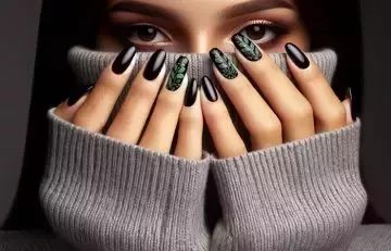 50 mejores ideas de diseño de uñas negras para manicuras con estilo