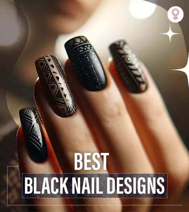 50 mejores ideas de diseño de uñas negras para manicuras con estilo