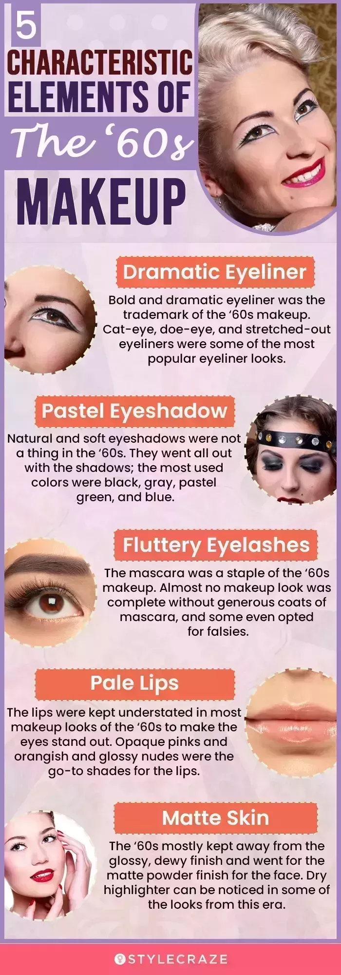 Los 20 mejores maquillajes de los años 60