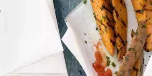 garlicky sweet potato fries