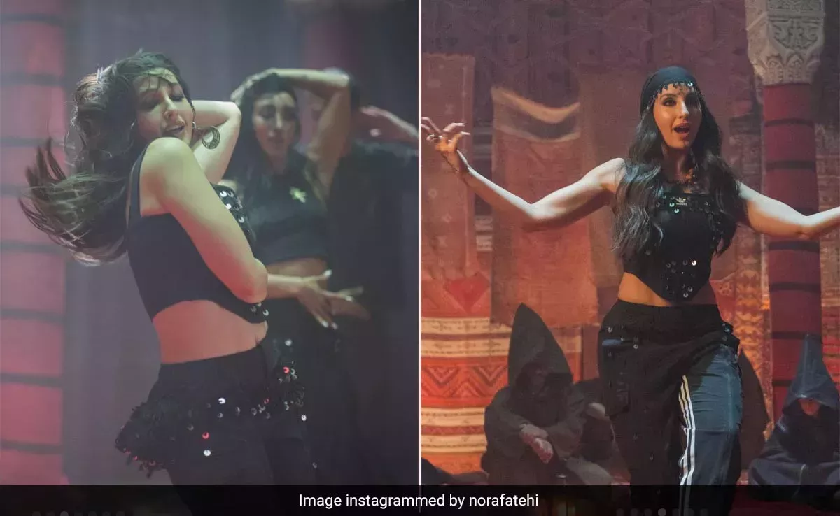 El look de belleza boho de Nora Fatehi es una oda a sus raíces marroquíes.