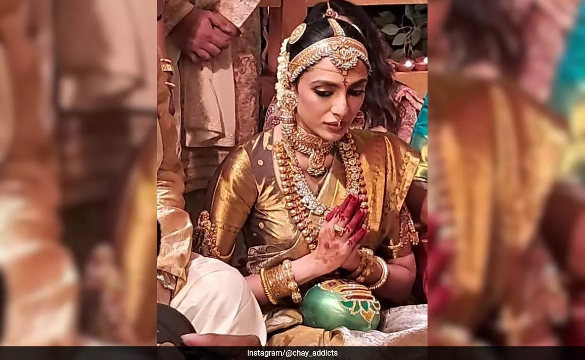 Sobhita Dhulipala es una radiante novia con un look de maquillaje étnico elegantemente sutil para casarse con Naga Chaitanya