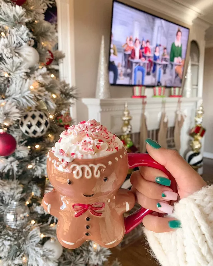 Chocolate caliente de menta