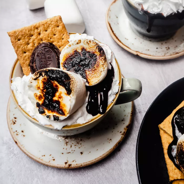 Chocolate caliente S'mores