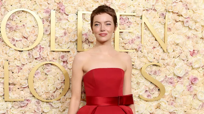 Emma Stone Debutó un Pixie Cut en los Golden Globes