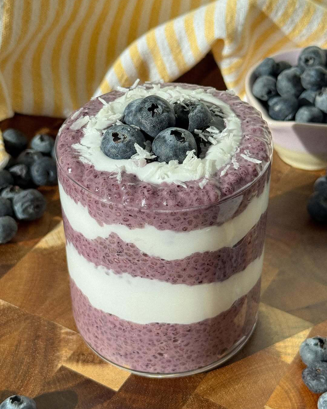 Pudding de Chía y Arándanos