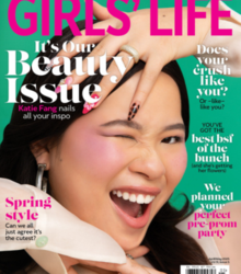 ¡Revisa el nuevo número de abril/mayo de *Girls' Life* protagonizado por Katie Fang!