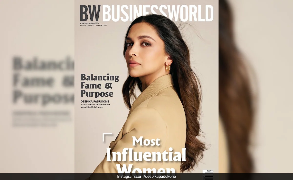 El Glamour Natural de Deepika Padukone se Encuentra con Olas Despeinadas para Brillar en la Portada