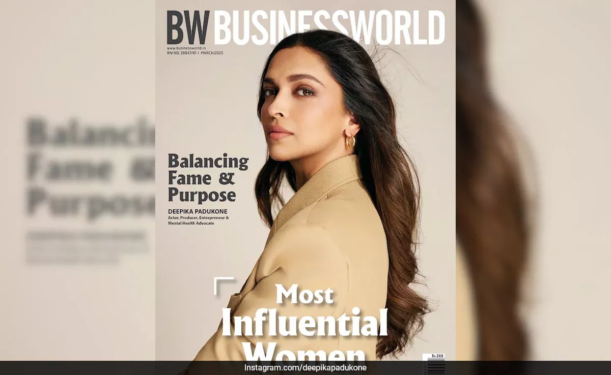 El Glamour Natural de Deepika Padukone se Encuentra con Olas Despeinadas para Brillar en la Portada