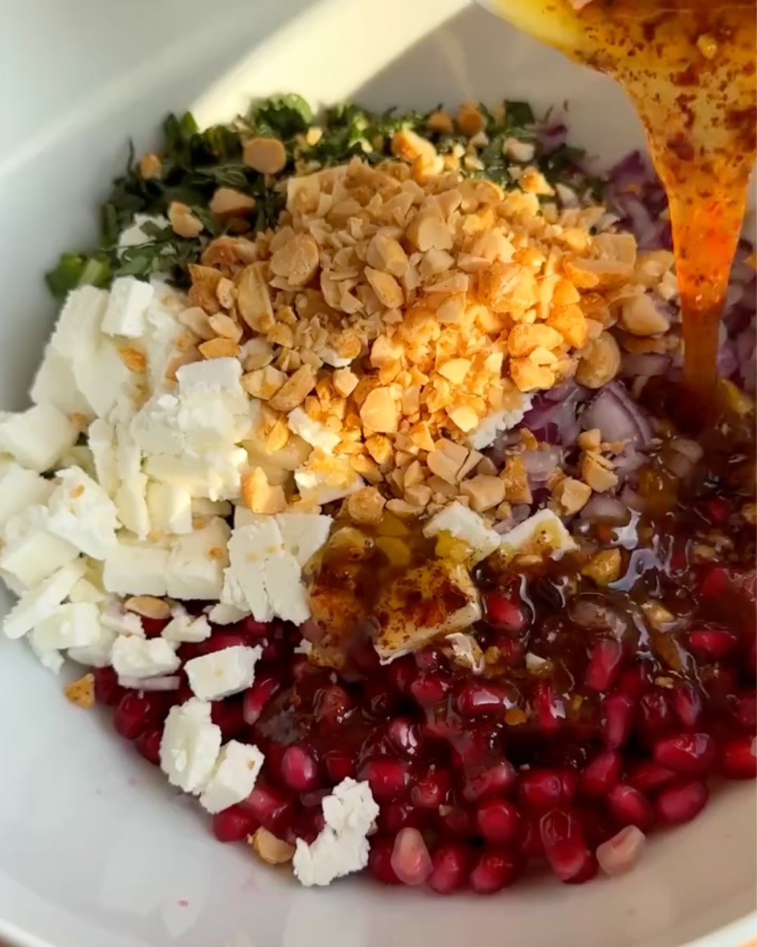 Ensalada Picante de Pepino y Granada