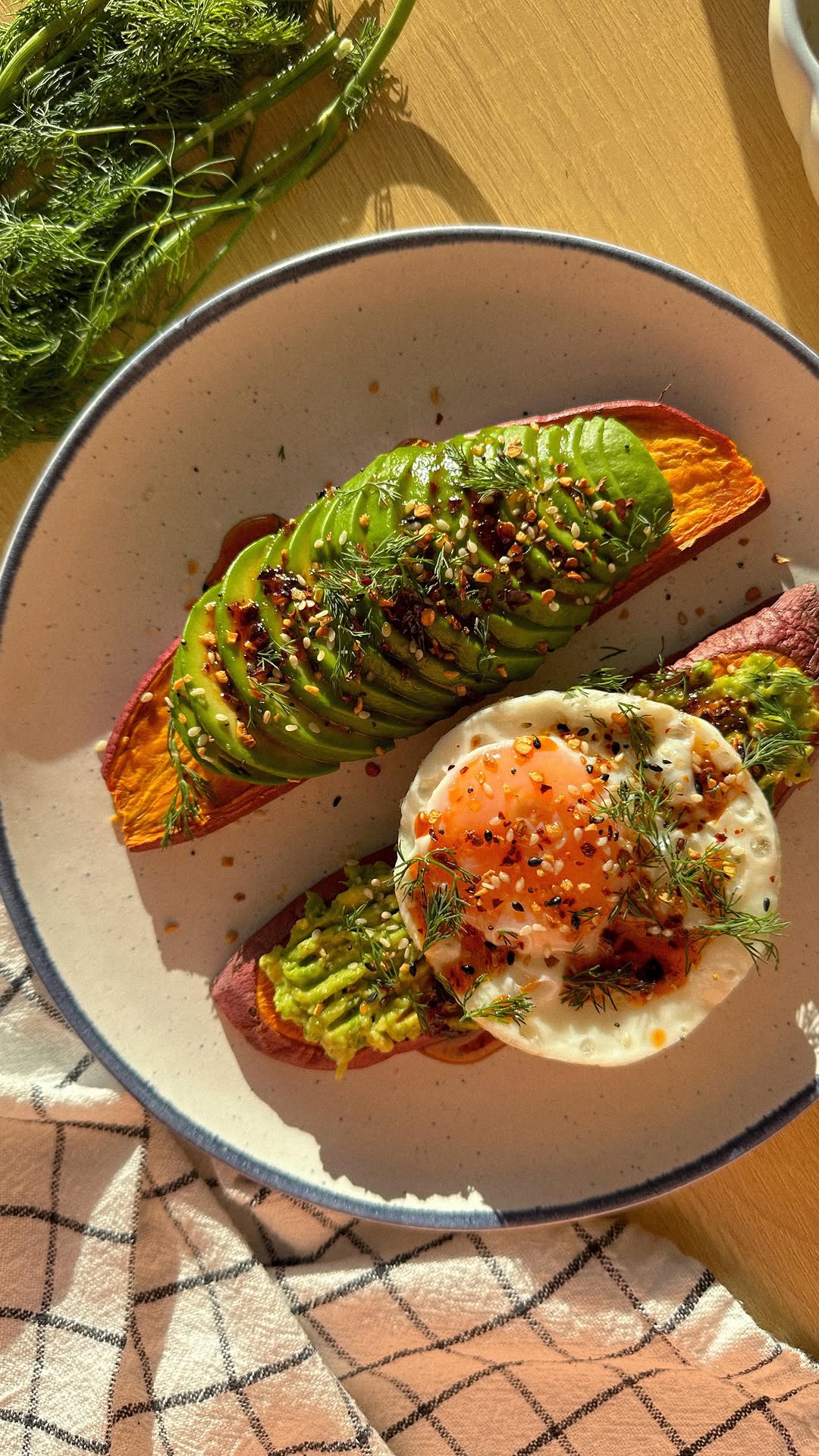 Tostada de Batata con Aguacate