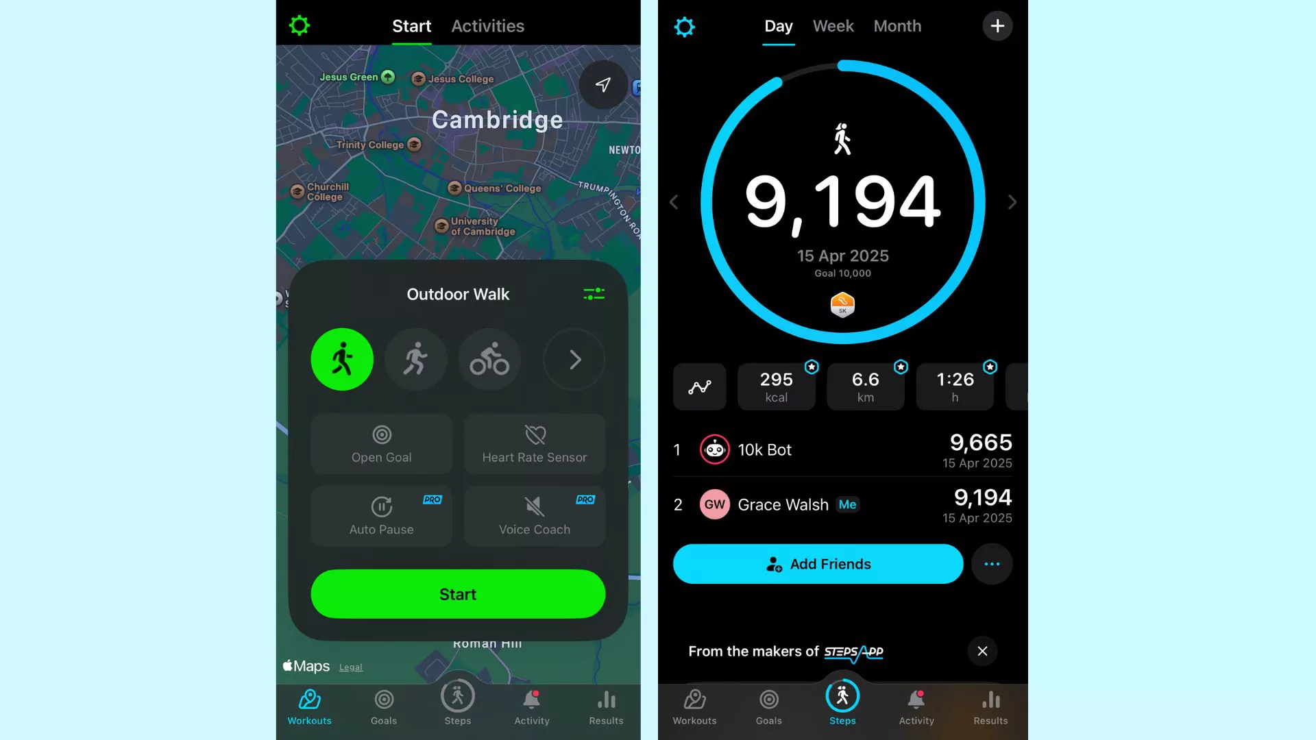 I did 10,000 steps a day for a month - these are the walking apps that helped make it happen