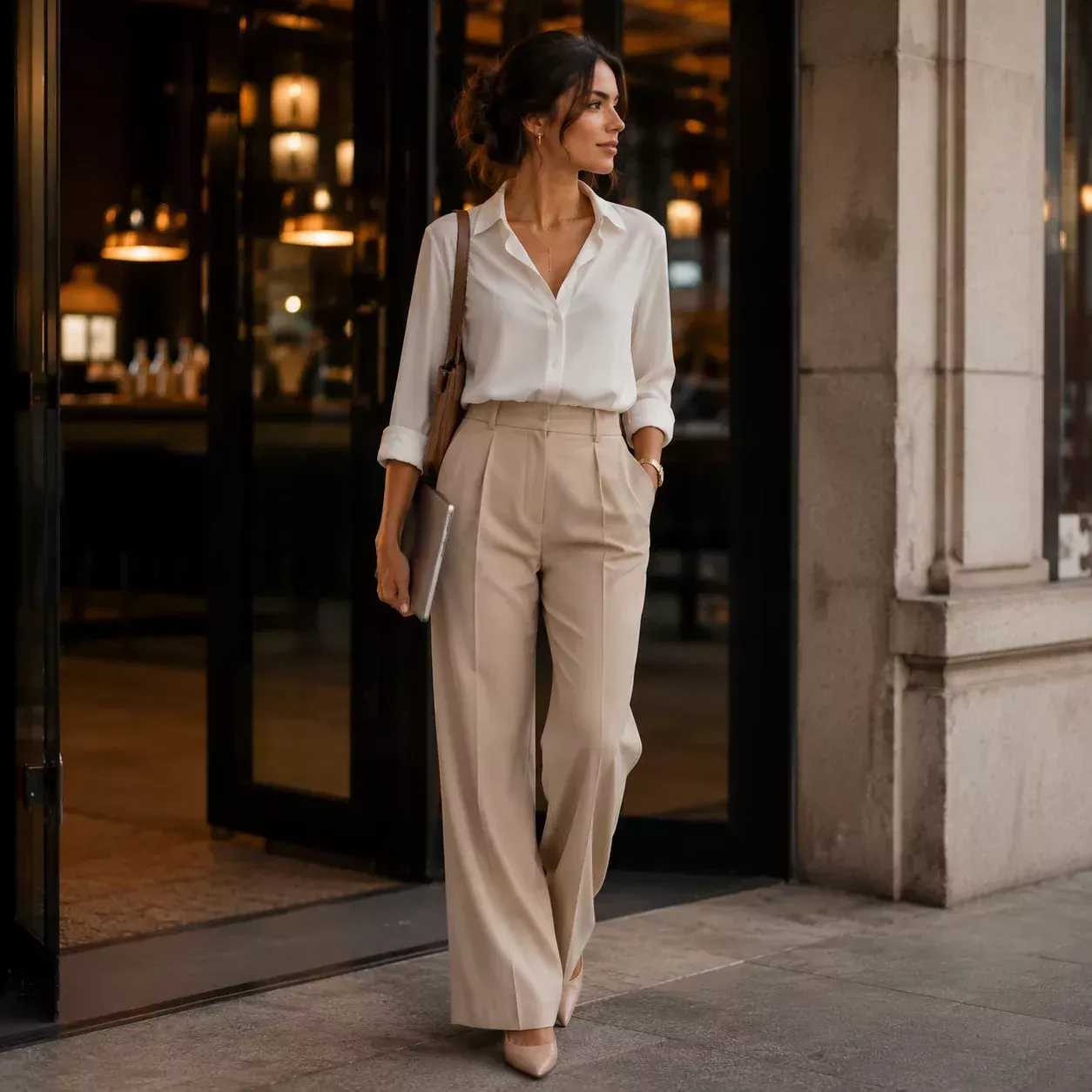 De la oficina al afterwork: cómo el pantalón comodo ha redefinido la elegancia 24/7