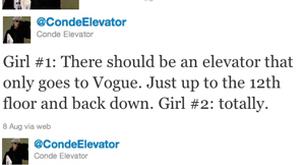 El Twitter que revolucionó Conde Nast, @CondeElevator