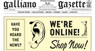 Galliano (la marca) lanza web de venta online sin Galliano (diseñador)
