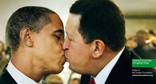 Barack Obama se besa con Hugo Chavez en la última campaña de Benetton