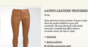 Unos pantalones son descritos como "latinos" por su color tostado
