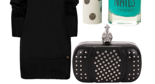 Márcate un look total black con manicura flúor