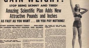 Más anuncios antiguos que incitaban a ganar peso