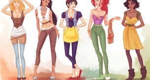Las princesas Disney se vuelven unas modernas