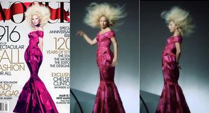La portada de Lady Gaga para el Vogue USA antes de pasar por el Photoshop 