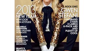 Gwen Stefani vestida de Saint Laurent Paris en la portada de Vogue 