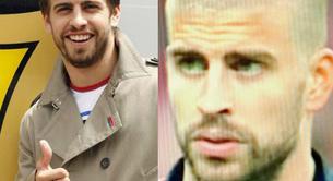 Gerard Piqué sorprendió en el partido ayer con su cabeza rapada 