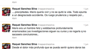 Raquel Sánchez Silva aclara que su marido no se suicidó 