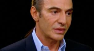 John Galliano, como no lo habíamos visto nunca, muy recuperado habla en la televisión estadounidense 