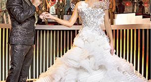 Fotos del vestido de novia de Katniss en En Llamas 