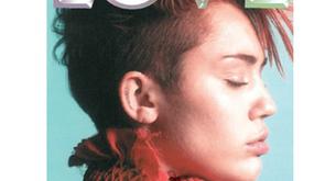 Miley Cyrus en la portada de LOVE