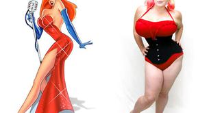 La versión humana de Jessica Rabbit