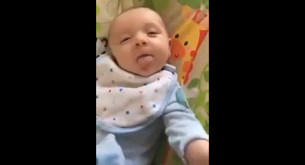 Un bebé dice su primera palabra... ¡a las 7 semanas!