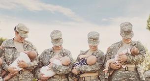 La imagen que fomenta la lactancia en el ejército da la vuelta al mundo