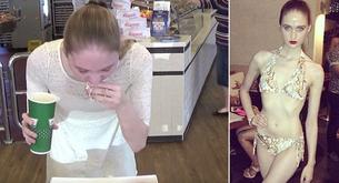 Esta modelo se comió 12 donuts en un minuto y medio