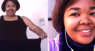 El cambio de esta mujer después de 100 días yendo al gimnasio