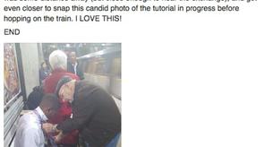 Lo que este abuelo hizo por un desconocido en el metro ha emocionado a internet