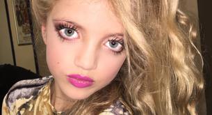 Una modelo maquilla a su hija y desata la polémica con estas fotos