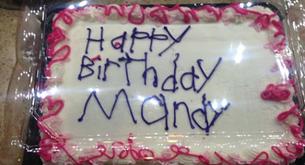 “Happy Birthday Mandy”: la historia de la tarta que se hizo viral