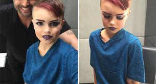 Este niño de 8 años cumplió su sueño de tomar clases de maquillaje