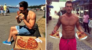 El tío bueno que se recorre el mundo con su verdadero amor: la pizza