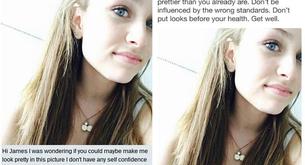 Este diseñador gráfico se negó a retocar la foto de una joven con anorexia