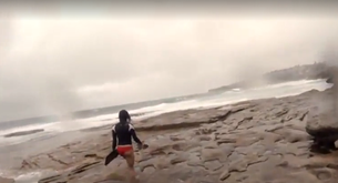 La increíble reacción de este chico cuando un rayo casi mata a su novia